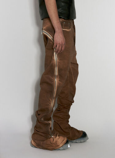 Rick Owens DRKSHDW ボーランバナナ ジーンズ ブラウン drk0156004