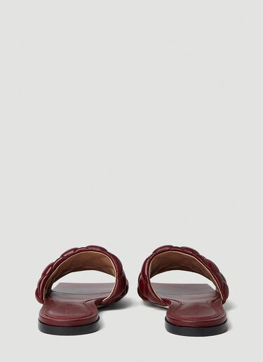 Bottega Veneta Padded Flat Sandals Burgundy bov0251066