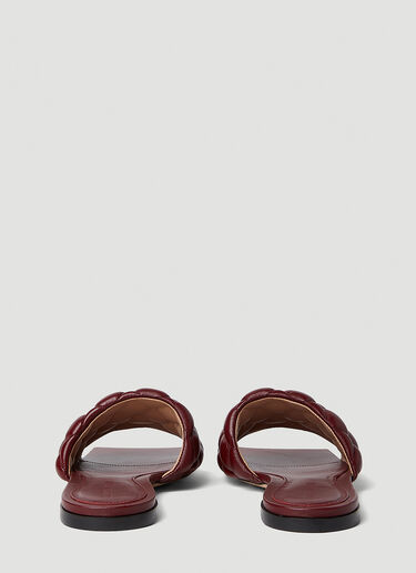 Bottega Veneta 软垫平底凉鞋 酒红色 bov0251066