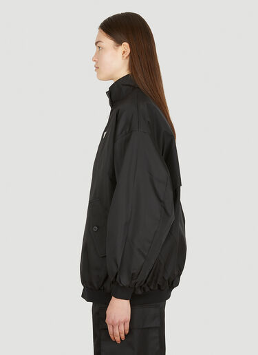 Prada Logo Plaque Re-Nylon Jacket Black pra0252006