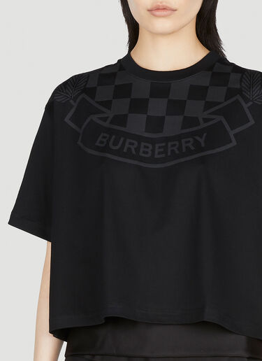 Logo Print T-Shirt Burberry Logo Print T-Shirt Black bur0253018