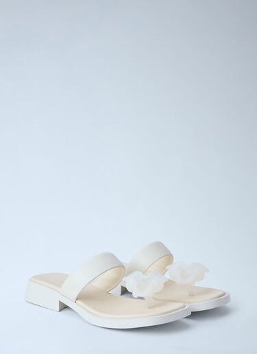 CAMPER Block Heel Sandals White cmp0264012
