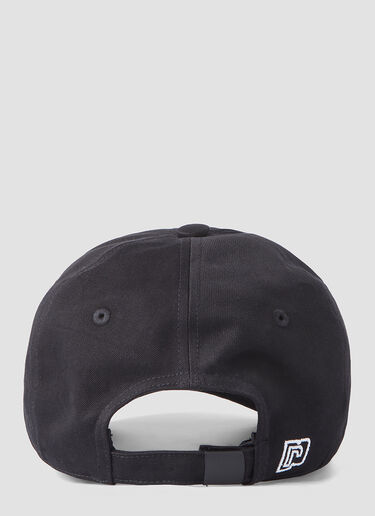 Rabanne Logo Embroidered Baseball Cap Black pac0248001