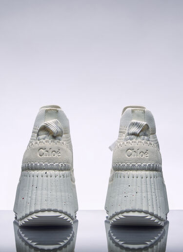 Chloé Nama Wedge Sneakers White chl0258025