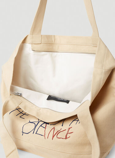 Raf Simons Slogan Tote Bag Beige raf0352002