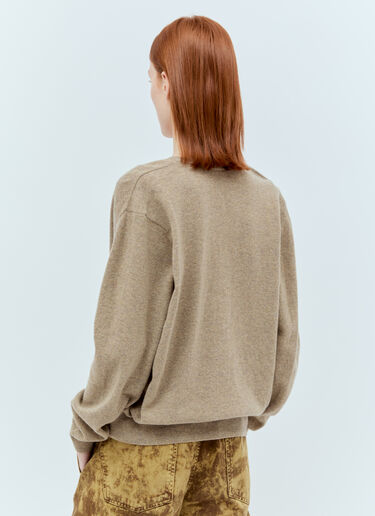 Lemaire Deep V Neck Sweater Beige lem0256011