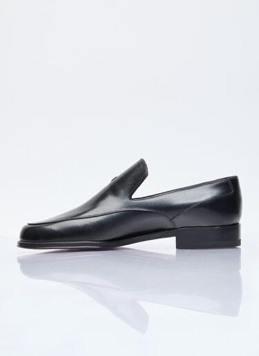 The Row Enzo Leather Loafers Black row0255011