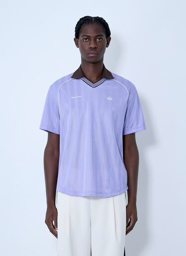 adidas by Wales Bonner Logo Motif Polo Shirt Purple awb0163008