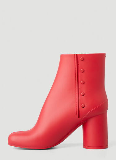 Maison Margiela Tabi Rubber Ankle Boots Red mla0247022