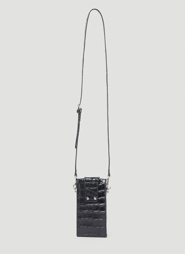Vivienne Westwood Crocodile Box Phone Pouch Black vvw0152044