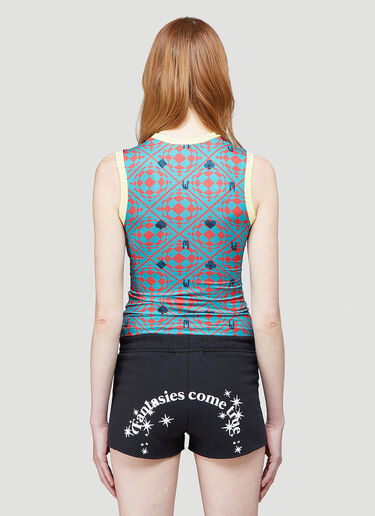 Maisie Wilen Knitted Muscle Beach Tank Top Blue mwn0244006