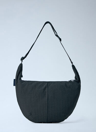 Comme des Garçons Homme Grid Check Shoulder Bag Black cdh0164005