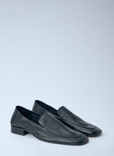 LN-CC® - Dries Van Noten: Leather Loafers - Black Dries Van Noten Leather Loafers Black dvn0165030