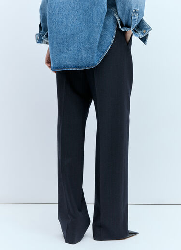 Striped Wool Pants Bottega Veneta Striped Wool Pants Black bov0257009