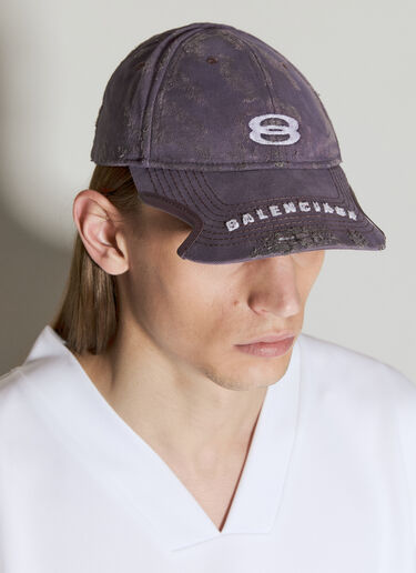 Balenciaga Unity Sports Icon Baseball Cap Purple bal0155059