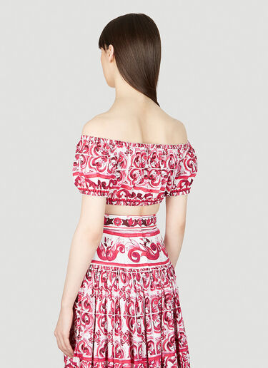 Dolce & Gabbana 锡釉陶印花上衣 粉色 dol0253004