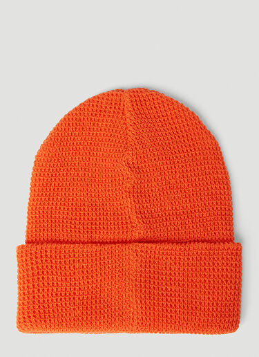Human Made Waffle Knit Beanie Hat Orange hmd0152035