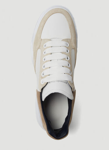 Alexander McQueen Colour Block Court Sneakers White amq0149034
