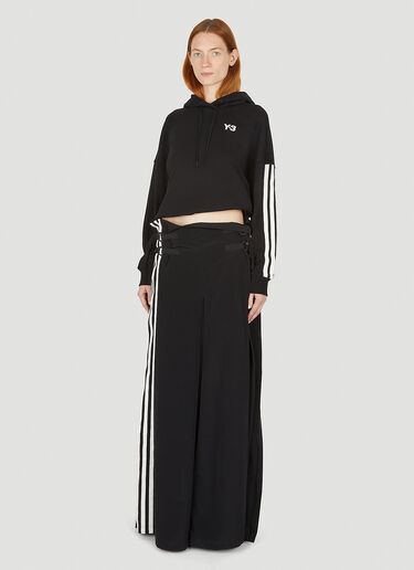 Y-3 Three Stripe Hooded Sweatshirt Black yyy0247013