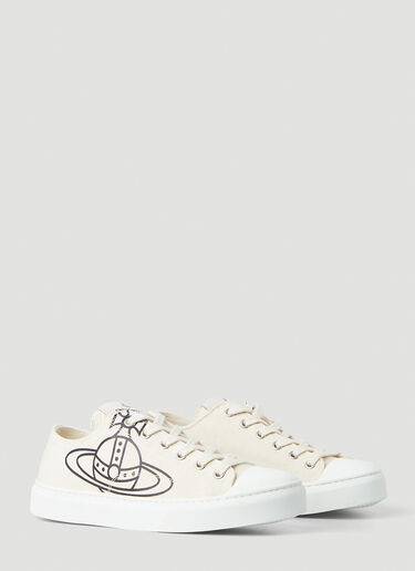 Vivienne Westwood Logo Print Sneakers White vvw0249053