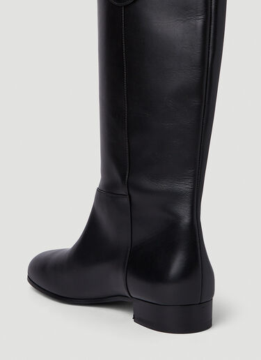 Gucci Horsebit Riding Boots Black guc0251080