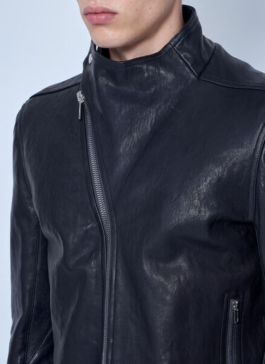 Rick Owens Leather Release Jacket Black ric0165049