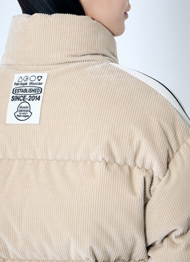 8 Moncler Palm Angels Abrolhos Short Down Jacket Beige mpa0359002