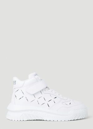 Versace Perforated Sneakers Blue lxv0157003