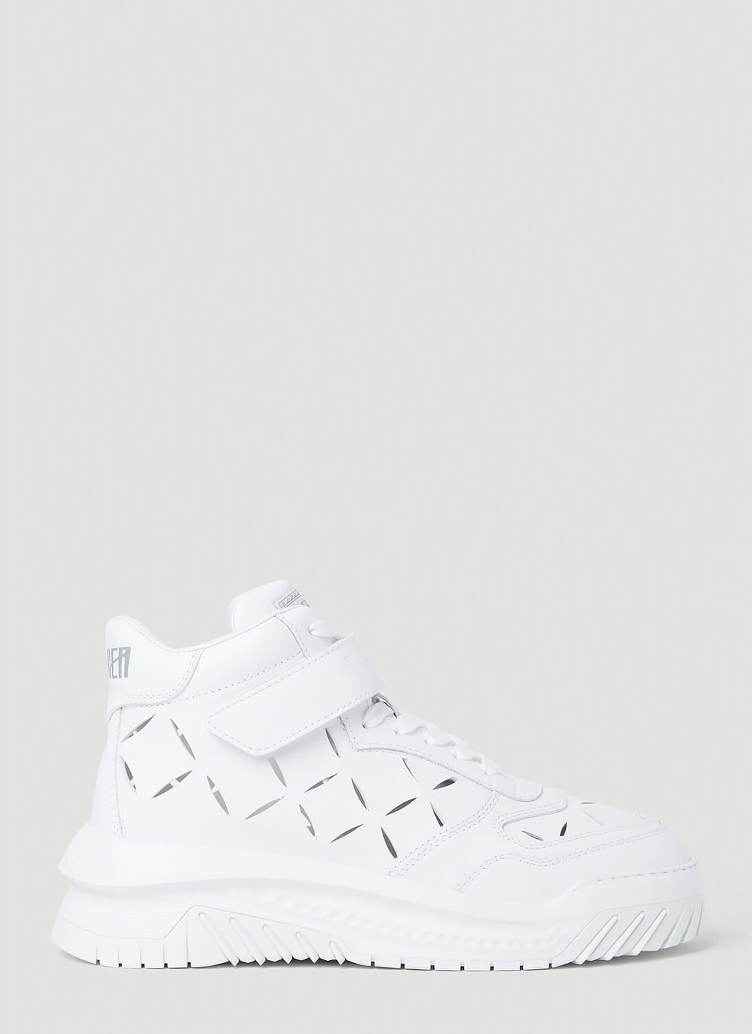 Shop Versace Perforated Sneakers