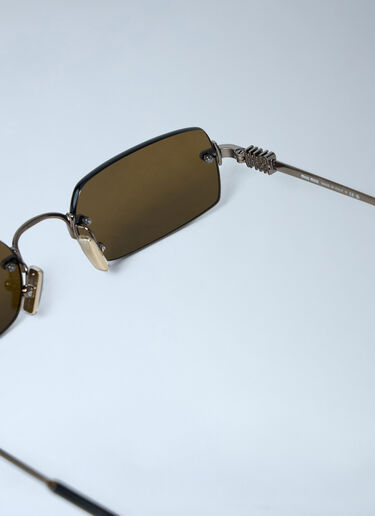 Rectangular Rimless Sunglasses Miu Miu Rectangular Rimless Sunglasses Gold lmu0262012