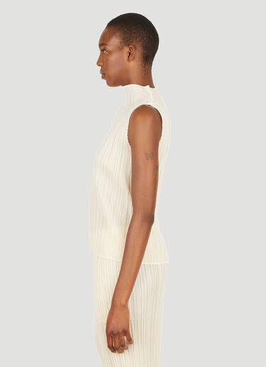 Pleats Please Issey Miyake 褶裥上衣 奶油色 plp0251014