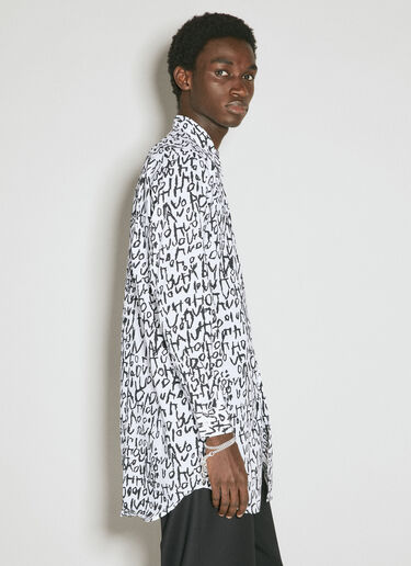 Comme des Garçons Homme Plus 徽标印花衬衫  白色 hpl0154011