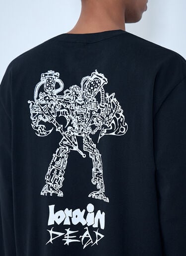 Brain Dead Logo Motif T-Shirt Black bra0162001