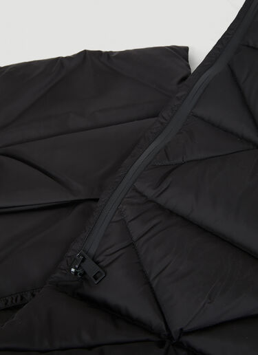 Prada Re-Nylon Quilted Hooded Scarf Black pra0349004