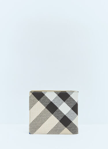 Burberry 格纹双折钱包 卡其色 bur0156023