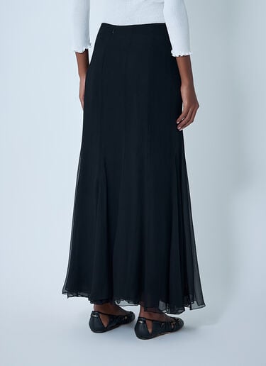 Chloé Fluid Silk Maxi Skirt Black chl0262014