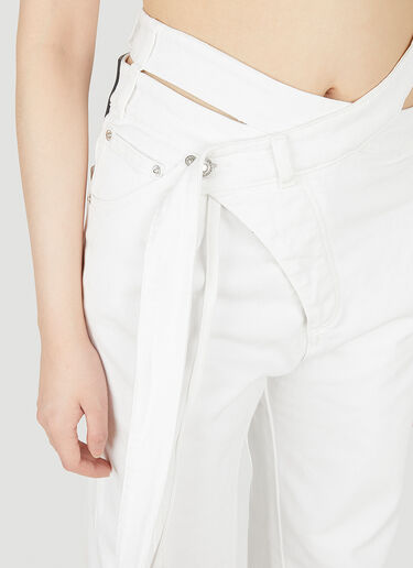 Ottolinger Signature Wrap Jeans White ott0348009
