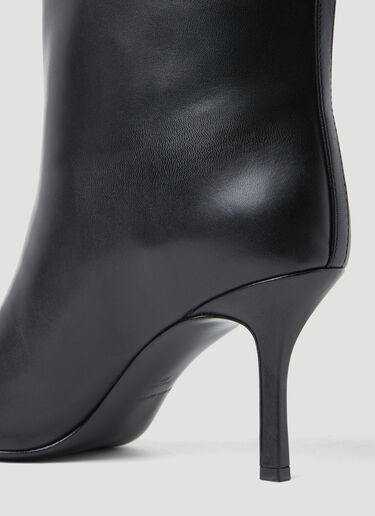 Alexander Wang Delphine Leather Ankle Boots Black awg0254018