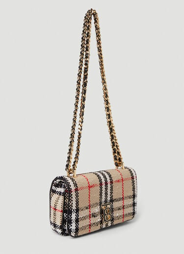 Burberry Mini Lola Vintage Check Shoulder Bag Beige bur0251046