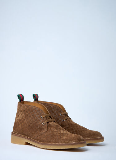 Gucci GG Suede Boots Brown guc0161046