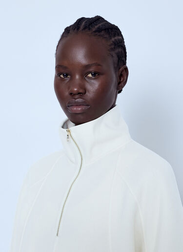 LN-CC® - Max Mara: Raglan Sleeve High-Neck Pullover - White Max Mara Raglan Sleeve High-Neck Pullover White max0266054