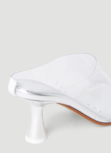 Transparent Kitten Heel Mules MM6 Maison Margiela Transparent Kitten Heel Mules Transparent mmm0251028