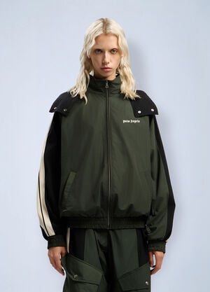 Palm Angels Track Windbreaker Jacket Green pma0262115