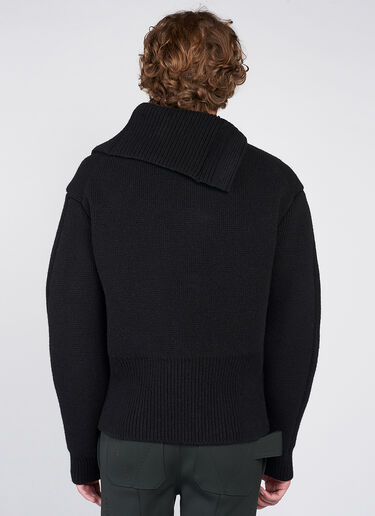 Bottega Veneta Double Face Shetland Knit Sweater  Black bov0146006
