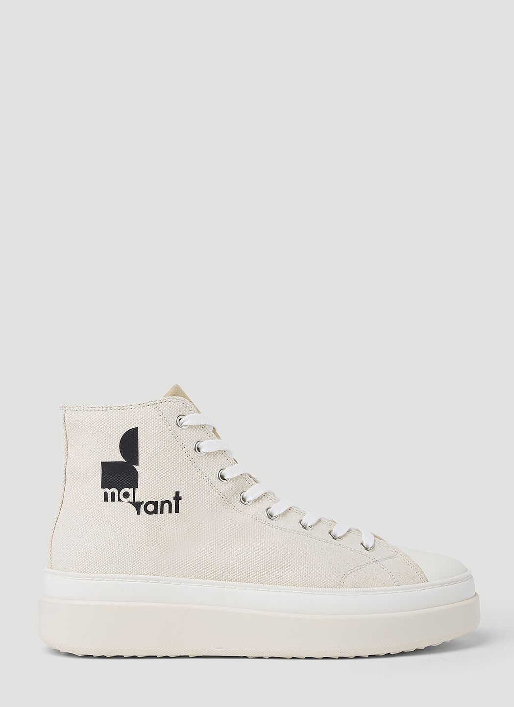 Isabel Marant Austen High Top Sneakers Beige ibm0249024