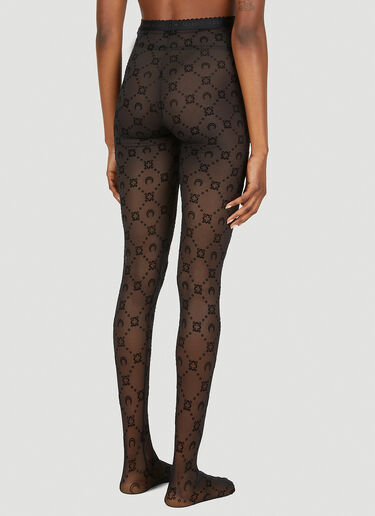 Marine Serre Flocked Mesh Leggings Black mrs0252028