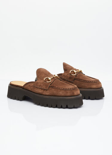 Gucci Horsebit Mules Brown guc0254029