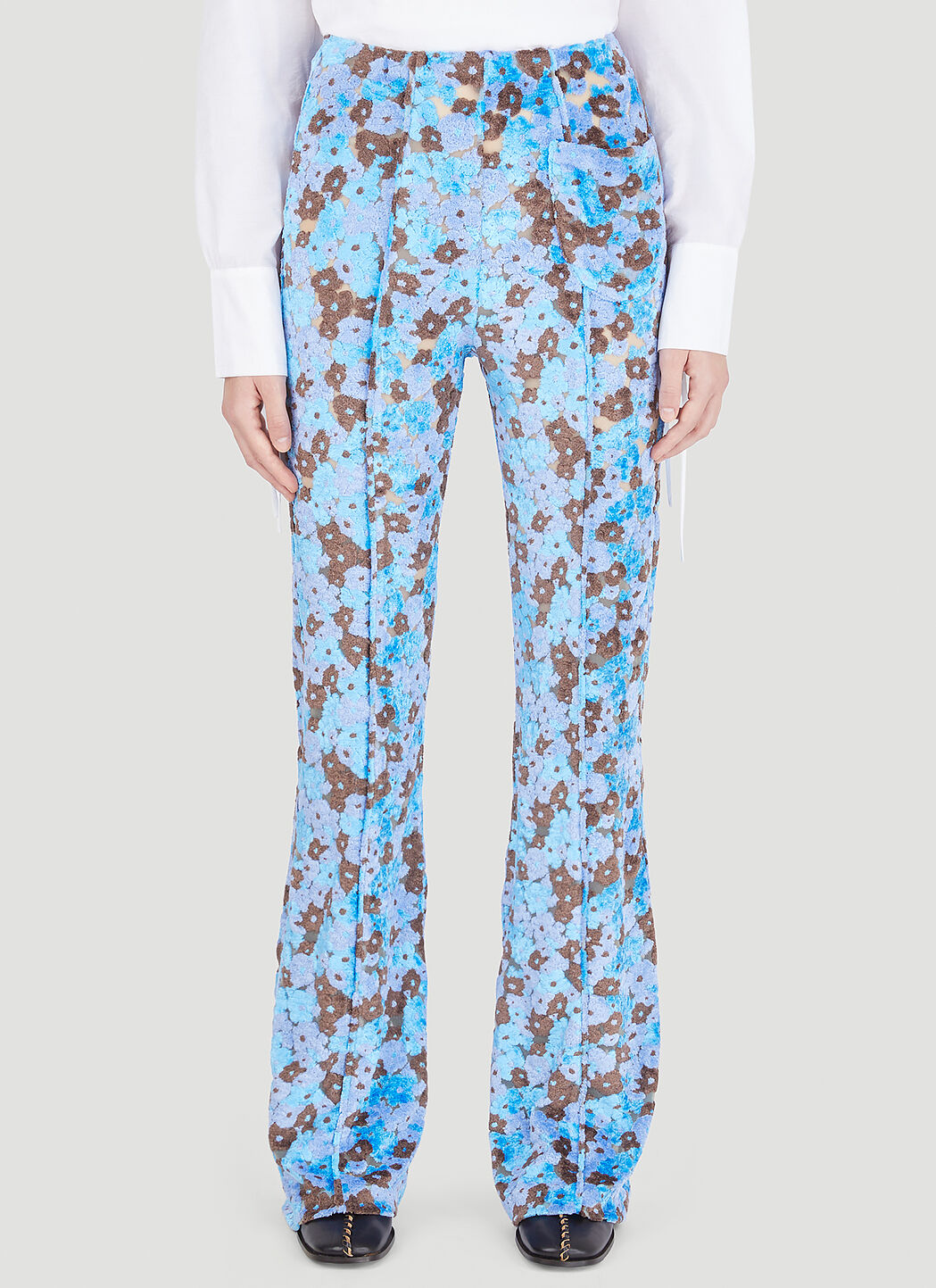 Acne floral pants sales