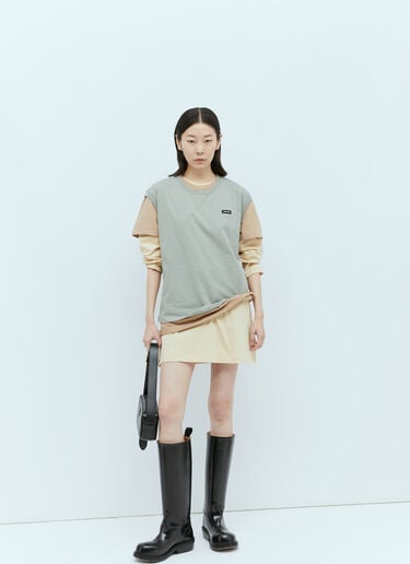 Miu Miu Set Of Three Jersey T-Shirts Multicolour miu0355003