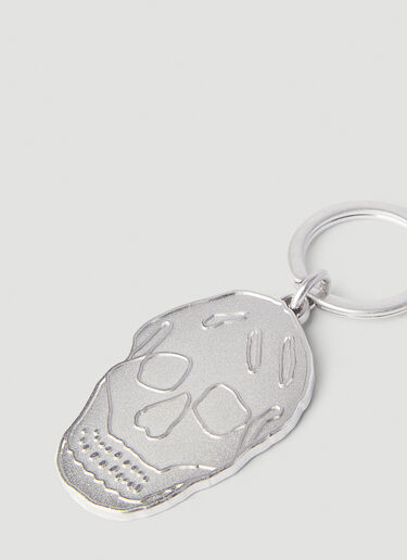Alexander McQueen Skull Keyring Silver amq0145138